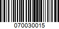 Barcode for 070030015