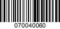 Barcode for 070040060