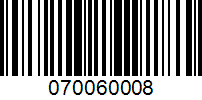 Barcode for 070060008