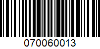 Barcode for 070060013