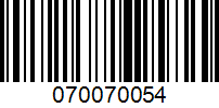 Barcode for 070070054