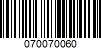 Barcode for 070070060