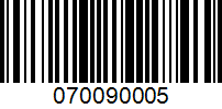 Barcode for 070090005