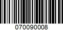 Barcode for 070090008