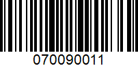 Barcode for 070090011