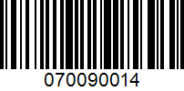 Barcode for 070090014