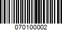 Barcode for 070100002