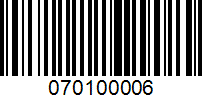 Barcode for 070100006