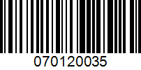 Barcode for 070120035