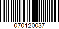Barcode for 070120037