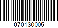 Barcode for 070130005