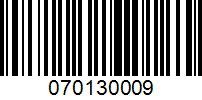 Barcode for 070130009