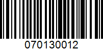 Barcode for 070130012