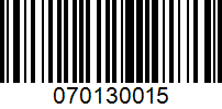 Barcode for 070130015