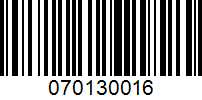 Barcode for 070130016