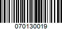 Barcode for 070130019