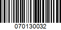 Barcode for 070130032