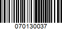 Barcode for 070130037