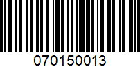 Barcode for 070150013