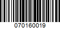 Barcode for 070160019