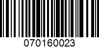 Barcode for 070160023