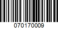 Barcode for 070170009