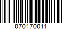 Barcode for 070170011