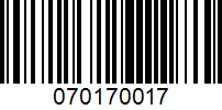 Barcode for 070170017