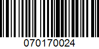 Barcode for 070170024