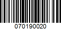 Barcode for 070190020