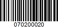 Barcode for 070200020