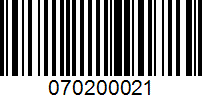 Barcode for 070200021