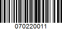 Barcode for 070220011