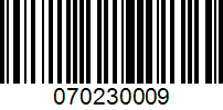 Barcode for 070230009