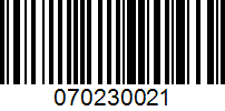 Barcode for 070230021