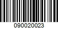 Barcode for 090020023