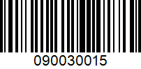 Barcode for 090030015