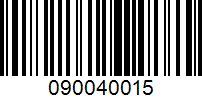 Barcode for 090040015