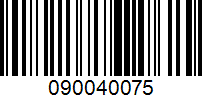 Barcode for 090040075