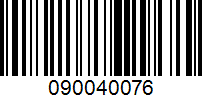 Barcode for 090040076