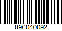 Barcode for 090040092