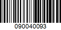 Barcode for 090040093