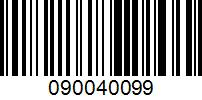 Barcode for 090040099