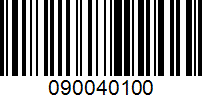 Barcode for 090040100