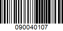 Barcode for 090040107