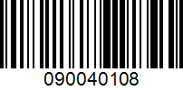 Barcode for 090040108