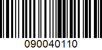 Barcode for 090040110
