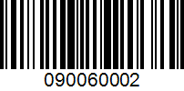 Barcode for 090060002
