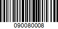 Barcode for 090080008