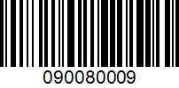 Barcode for 090080009